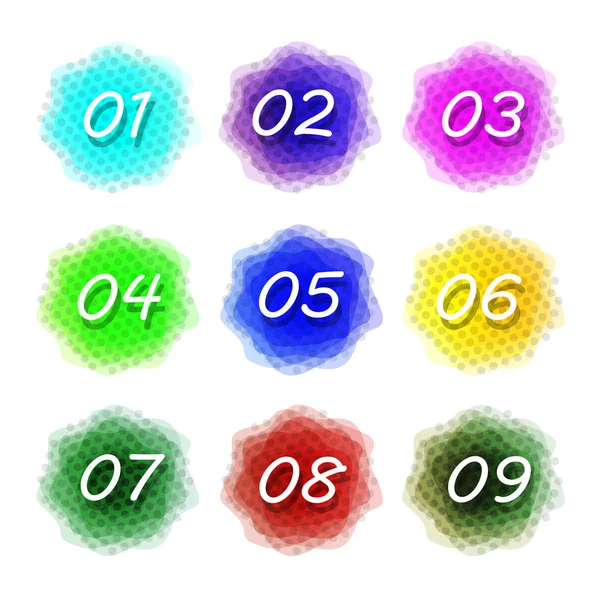 Fondo colorido salpicadura acuarela. Elementos vectoriales para carteles — Vector de stock