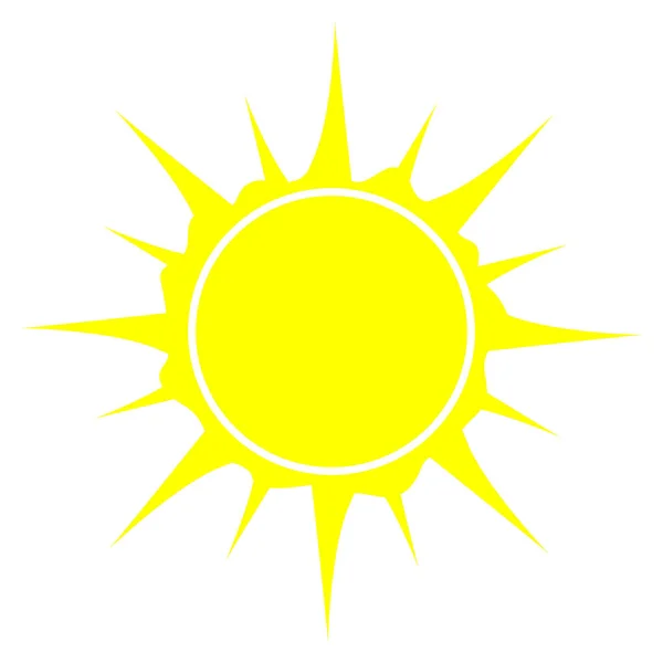 Lat nap ikon. Sun piktogram. Trendi vektor nyári szimbólum — Stock Vector