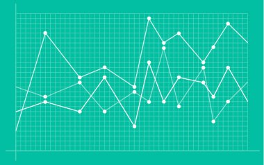 Yükseliş çizgi grafiği ile soyut mali grafik