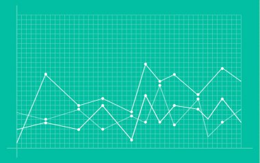 Yükseliş çizgi grafiği ile soyut mali grafik