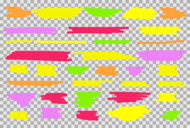 Renkli Fosforlu Kalemler set. 