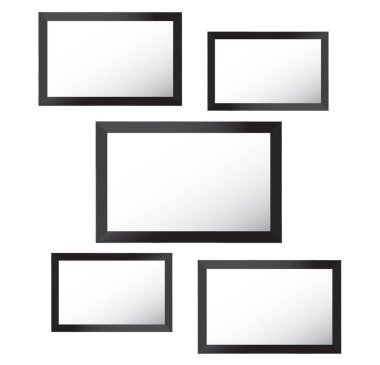 Fotoğraf ve resim, fotoğraf kolaj, fotoğraf bulmaca için vektör çerçevesi. Vektör mood board marka sunum.