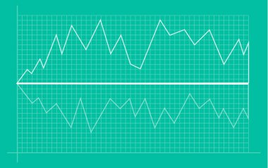 Yükseliş çizgi grafiği ve hisse senedi piyasası soyut mali grafik 