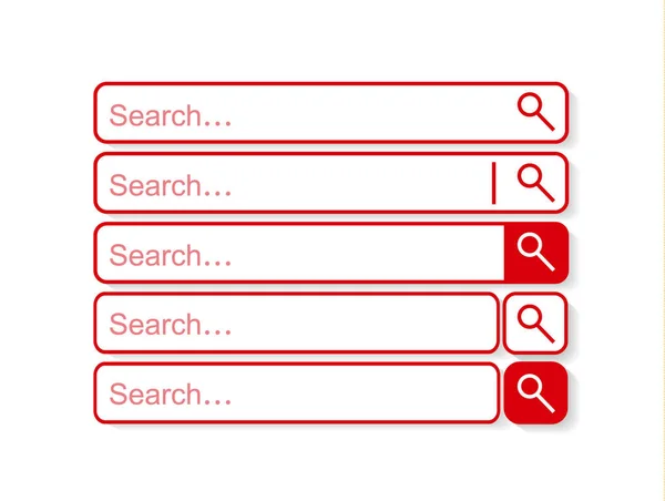 Поисковая строка, набор поиска — стоковый вектор