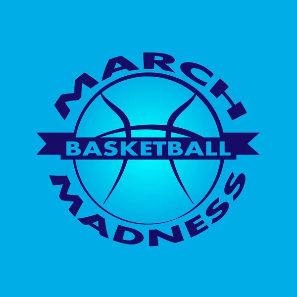 March Madness baloncesto diseño deportivo . — Vector de stock