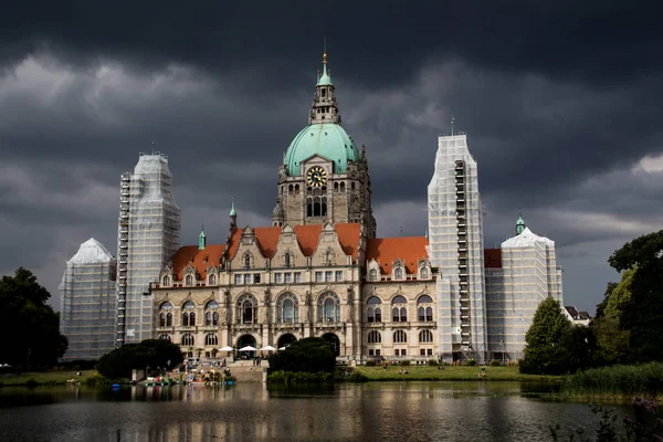 Neues Rathaus Hannover, Nuevo Ayuntamiento de Hannover — Foto de Stock