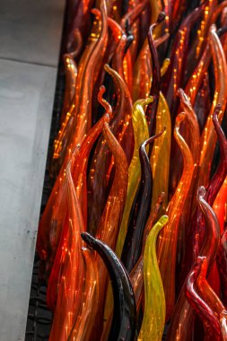 Soyut renkli led süslemeler