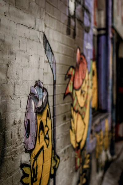 Graffiti Alley Torontóban — Stock Fotó