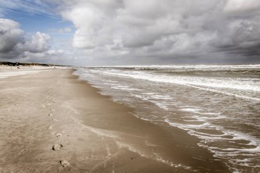 Sahilde fırtınalı bir gün