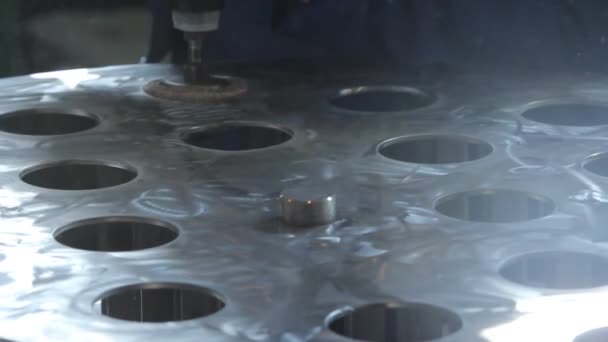 Metall Polering Industrianläggningar — Stockvideo