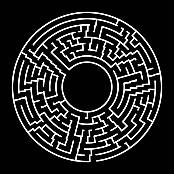 Outline labyrint vektor BG. beslutsfattande koncept — Stock vektor