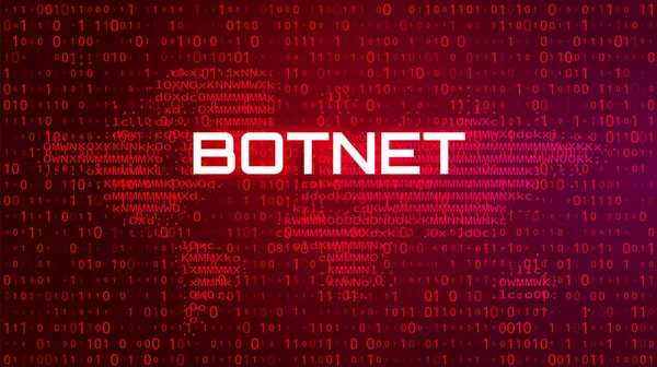 Botnet Cyber Security Alert Konzept bg mit Karte — Stockvektor