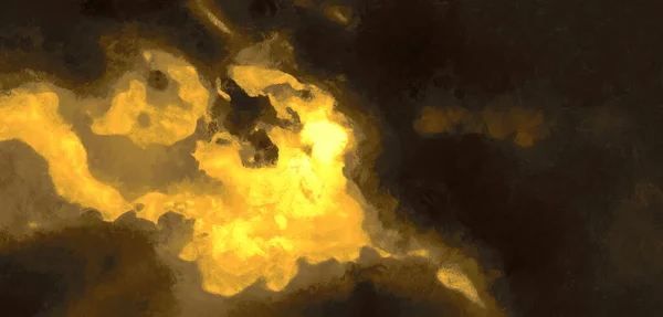 Gold Shiny Sky Painting with Metalic Effect — Stock Photo, Image