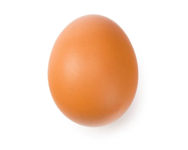 Kyckling Ägg Isolerad Vit Bakgrund Ovanifrån — Stockfoto