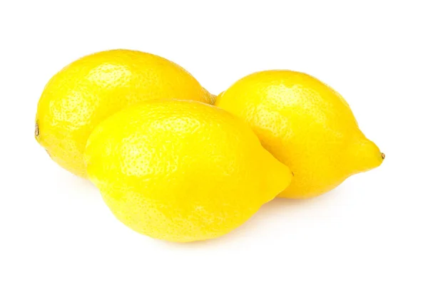 Citrons Isolés Sur Fond Blanc Aliments Sains — Photo