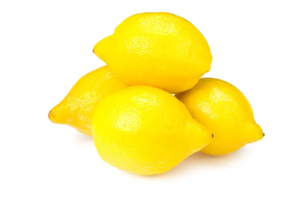 Limones Aislados Sobre Fondo Blanco Alimentos Saludables — Foto de Stock