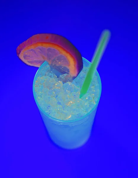 Bright Coloured Image Cold Drink Lime Ice — Photo