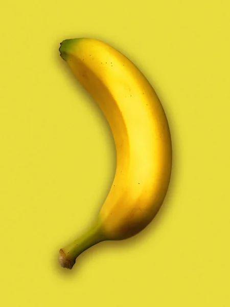 Εικόνας Γραφικών Των Κίτρινων Μπανανών Κίτρινο Φόντο — Φωτογραφία Αρχείου