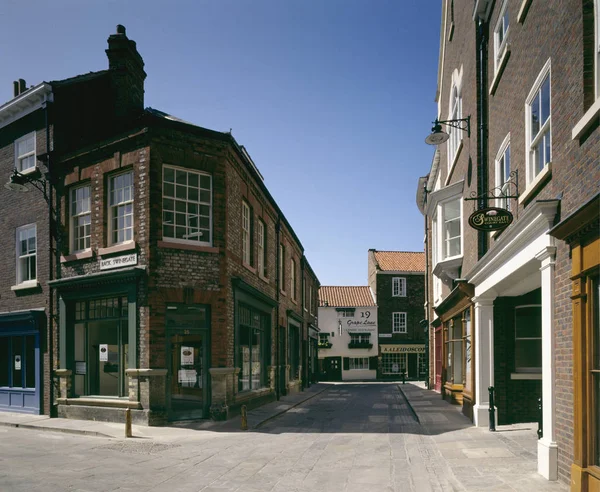 Swinegate Grape Lane York North Yorshire England — Stock Photo, Image