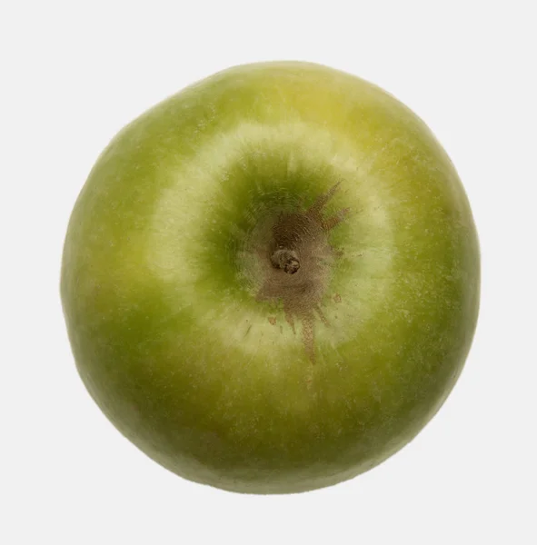 Pomme Verte Isolée Sur Fond Blanc — Photo