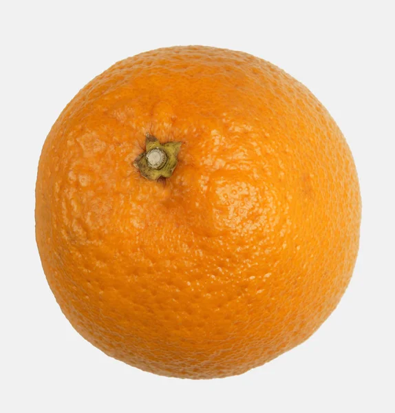 在白色背景上孤立的整个橙 — 图库照片