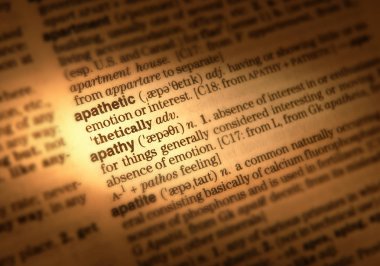 Word ilgisizlik tanımını gösteren sözlük sayfası kapat