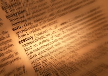 Word Ecstasy tanımını gösteren sözlük sayfası kapat