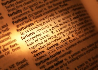 Word servet tanımını gösteren sözlük sayfası kapat