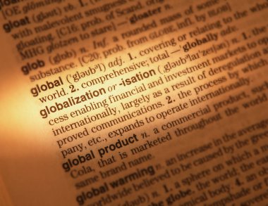 Sözlük sayfası Word Küreselleşme küreselleşmenin tanımı gösterilen kapat