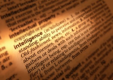 Word istihbarat tanımını gösteren sözlük sayfası kapat