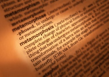 Sözlük sayfası Word metamorfoz tanımı gösterilen kapat