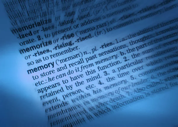Κοντινό Λεξικό Της Σελίδας Προβολή Ορισμός Της Λέξης Απομνημονεύσετε Απομνημονεύσει — Φωτογραφία Αρχείου