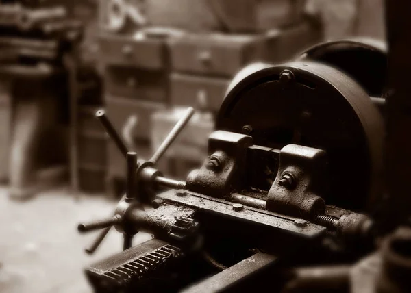 Gamla Maskiner Förfallna Textile Mill Yorkshire England — Stockfoto