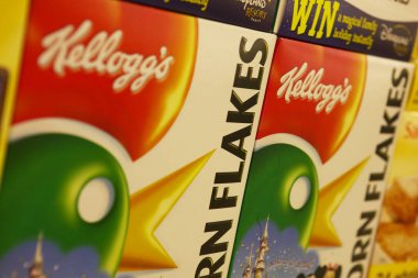 Kellogs Bran Flakes Süpermarket Rafında