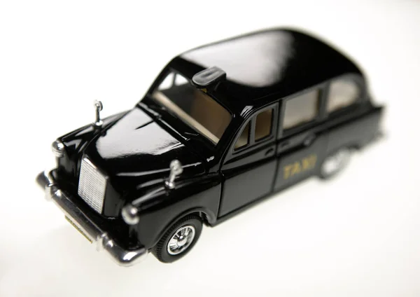 Modell des schwarzen Londoner Taxis — Stockfoto