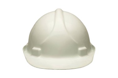 Beyaz arkaplanda güvenlik kaskı