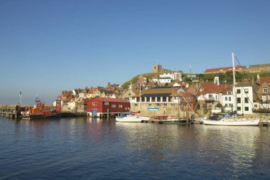 Whitby Balıkçılık Köyü Yorkshire İngiltere