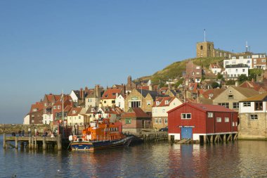 Whitby Balıkçılık Köyü Yorkshire İngiltere