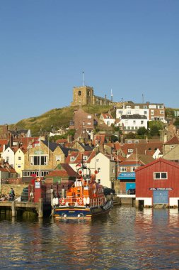 Whitby Balıkçılık Köyü Yorkshire İngiltere