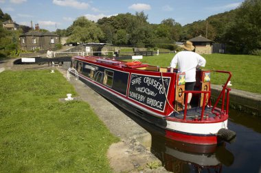 Kanal Mavna Salterhebble Kilit Yorkshire İngiltere