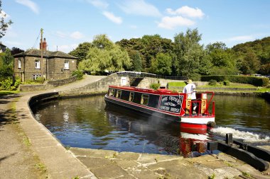 Kanal Mavna Salterhebble Kilit Yorkshire İngiltere