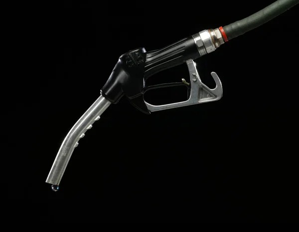 GAS PUMP ON BLACK BACKGROUND — Stok Foto