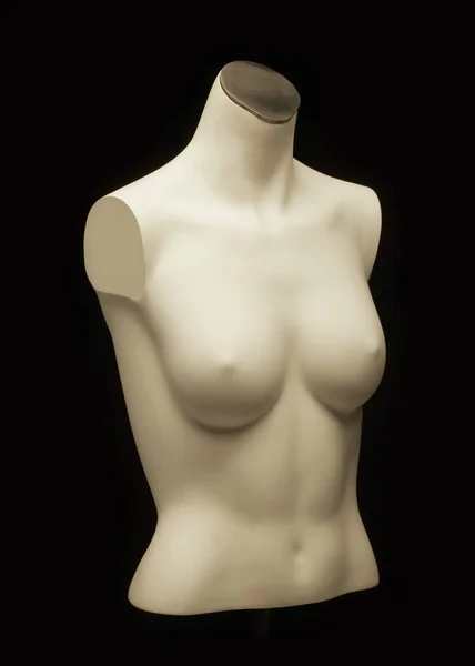 마네킹 의 여성 몸통 에 검정 배경 — 스톡 사진