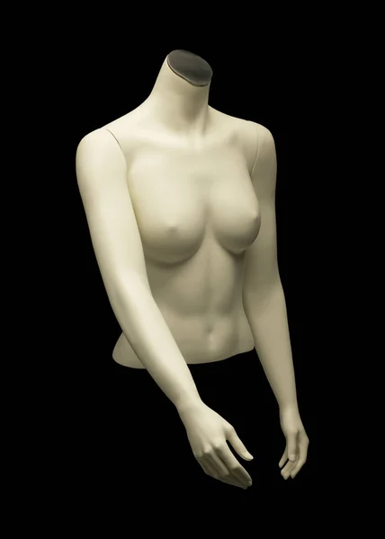 MANNEQUIN OF FEMALE TORSO ON BLACK BACKGROUND — Stock Photo, Image