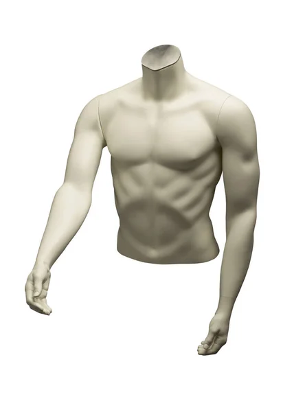 MANNEQUIN DE MALE TORSO EM BRANCO — Fotografia de Stock