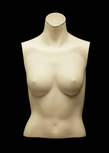 마네킹 의 여성 몸통 에 검정 배경 — 스톡 사진