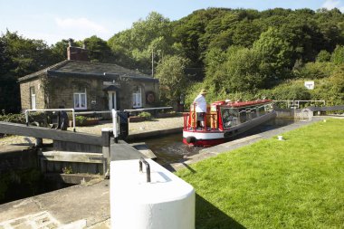 Kanal Mavna Salterhebble Kilit Yorkshire İngiltere