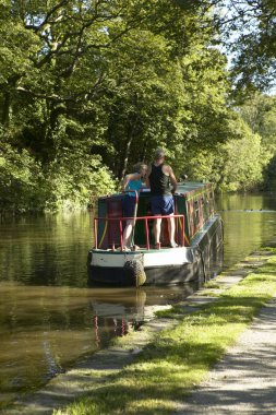 Canal Mavna Five Rise Locks, Bingley, Yorkshire, İngiltere
