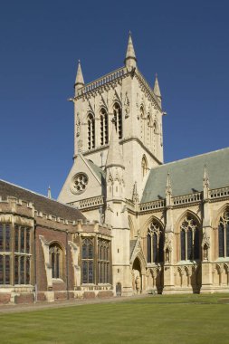 Saint Johns College Chapel Ön Mahkeme Cambridge From Görüntülendi