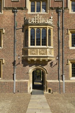 Archway In Saint Johns College In Cambridge, Engl